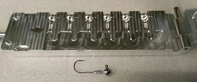 Sea Trout or Walleye Jig Mold ( 6 cavity ) 1/4 oz        ( Model STRJ25 ) - Image 1 of 4