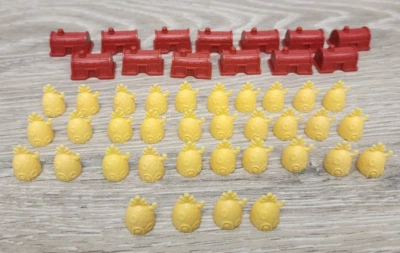 Lote de Pantalones Cuadrados Bob Esponja Monopoly 34 Casas de Piña 13 Hoteles Krusty Krab Foto 1 de 4