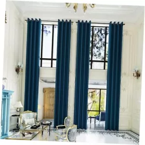 Extra Long Blackout Curtains - 2 Story High Living Room Drapes - Tall Curtains - Picture 1 of 7