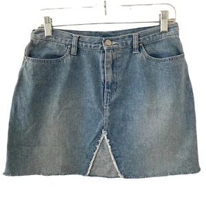 Vintage Clio Mini Skirt Womens 8 Denim Light Wash - Picture 1 of 5