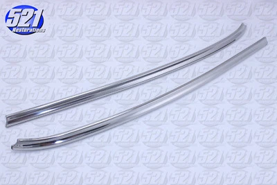 Fits Mopar 68 69 70 RoadRunner GTX Satellite Vinyl Top Molding Trim Pair Roof - Image 1 of 3