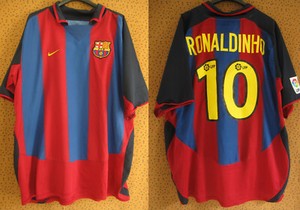 Maillot Barcelone Ronaldinho - Taille M - Occasion