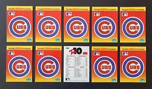 Pegatina con logotipo de Fleer Team Chicago Cubs 1991 - Lote de 10 unidades - #W051823G - Imagen 1 de 1