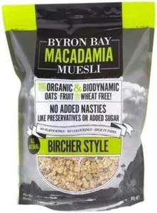 Byron Bay Organic Natural Bircher Style Macadamia Muesli 450G - Picture 1 of 12