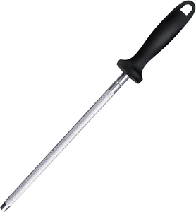 Zeeda Knife Sharpener Rod Steel Professional Kitchen Sharpener Honing Rods 13... - Picture 1 of 12