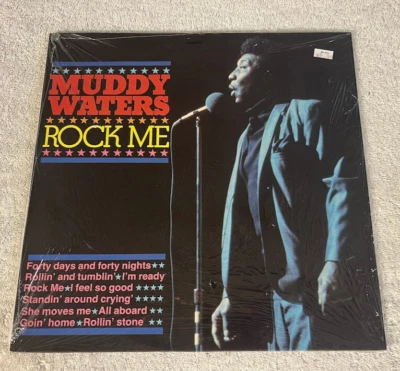 MUDDY WATERS: "Rock Me": 1983 COMPILATION LP: NETHERLAND IMPORT- STEREO:  EX/VG+ - Image 1 of 4