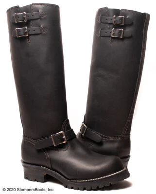 Wesco Boss Engineer 16 pulgadas de ancho cuero de becerro forrado negro Foto 1 de 4