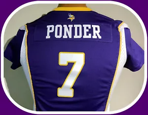 MINNESOTA VIKINGS CHRISTIAN PONDER NIKE ON FIELD WOMENS SMALL REPLICA JERSEY - Picture 1 of 6