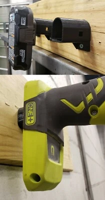 Ryobi 18V One One+ Wall Table Shelf Battery & Tool Holder Mount COMBO