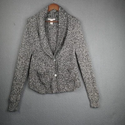 Cárdigan suéter grande gris abuela núcleo manga larga algodón alpaca Levis para mujer Foto 1 de 4