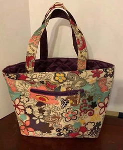Große Tasche mit Blumenmuster F - Bild 1 von 1