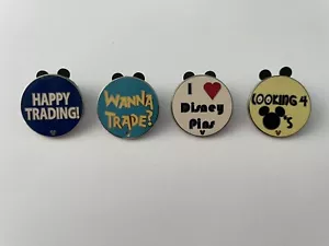 Set Of 4 Disney Trading Enthusiast Pins 2010 - Picture 1 of 2