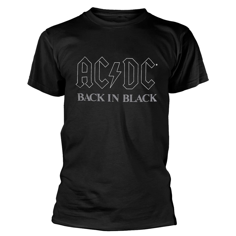 AC/DC 'Back In Black' (Negro) Camiseta - ¡NUEVO Y OFICIAL! - Imagen 1 de 1