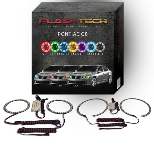 RGB Multi Color Changing LED Halo Ring kit for 20082009 Pontiac G8