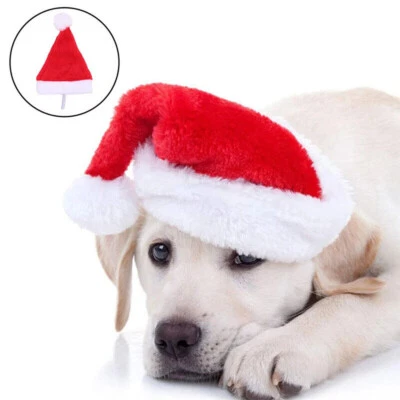 MARKENLOS Haustier Hut Weihnachts Mütze Weihnachtsmütze Hund Katzen Katze Dekoration XMAS