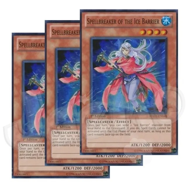 Yugioh Spellbreaker of the Ice Barrier x 3 1st Edition Super Rare NM - Free Holo - Image 1 of 1