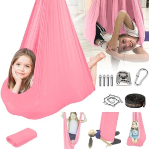 360°Drehend Schaukeltuch Kinder In/Outdoor Therapieschaukel für Autismus Therapi - Bild 1 von 17