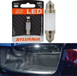 Sylvania ZEVO LED Light 6411 White 6000K One Bulb Trunk Cargo Replace Stock Fit - Picture 1 of 12