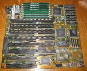 386DX (Opti) Baby AT Motherboard w/ 386DX-40 + 8MB RAM - Photo 1/6