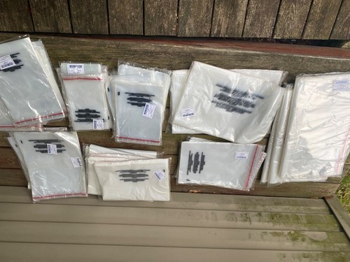 100 - 9 "x 12" Clear Poly T-Shirt Plastic Apparel Bags Goditi La - Foto 9