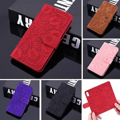 For iPhone 16 15 Pro Max 14 13 12 11 XR 8 7 Embossing Flip Leather Wallet Case - Image 1 of 4