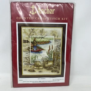 Kit de punto de cruz contado con ancla - FUERA DE PESCA - PCE576 (Nuevo / Precintado) 22x 18cm - Imagen 1 de 13