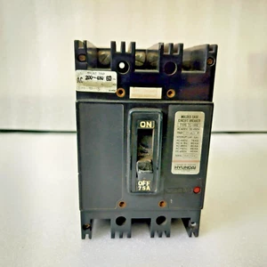 Hyundai Electric TL-100E 75A 3Pole Molded Case Circuit Breaker - Picture 1 of 7