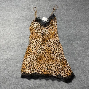In Bloom Jonquil Slip Dress Womens Small Leopar Lace Babydoll Lingerie Sheer - Picture 1 of 7