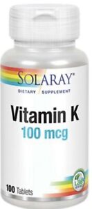 Vitamin K, 100 MCG, Provides Support for Normal, Healthy Blood Clotting