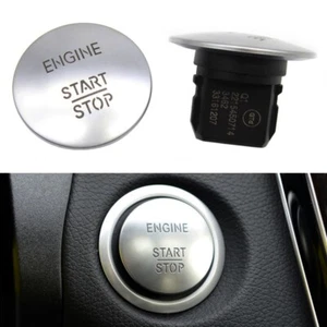 Pulsante Start/Stop Engine Accensione Messa in Moto Keyless per MERCEDES -SILVER - Foto 1 di 7