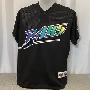 Majestic Tampa Bay Devil Rays Jersey 1998 Inaugural Season Black Mesh XL USA MLB - Bild 1 von 11