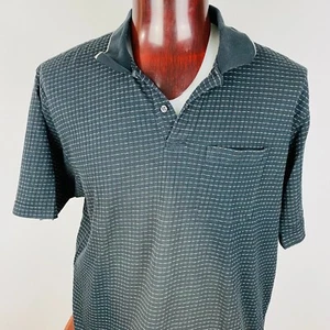 Arrow Mens XXL 2XL Gray Geometric Abstract Short Sleeve Casual Polo Shirt * - Picture 1 of 5