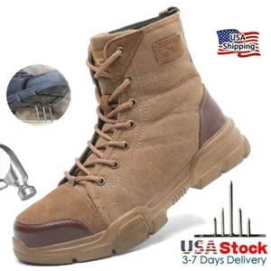 Chaussure De Securite Homme Mens Steel Toe Work Boot Safety Shoes Indestructible - Bild 1 von 35