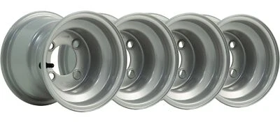 7.00x8 Golf Buggy Felgen Silber 10.2cm Pcd Yamaha Ez-Go Club Auto Garia (Set 4) - Bild 1 von 4