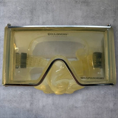 Máscara de buceo envolvente de vidrio templado vintage de buzos de Estados Unidos  Foto 1 de 4