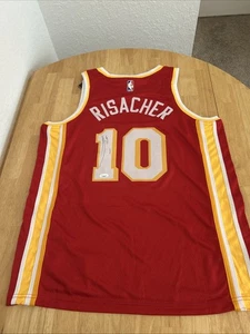 Zaccharie Risacher Atlanta Hawks Autographed Jersey JSA Certified - Picture 1 of 6