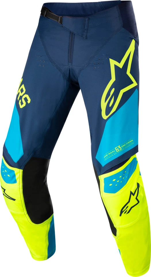 PANTALONES DE FÁBRICA ALPINESTARS TECHSTAR DRK BLU/YLW FLUO/BLU NEO TALLA 30 Foto 1 de 1