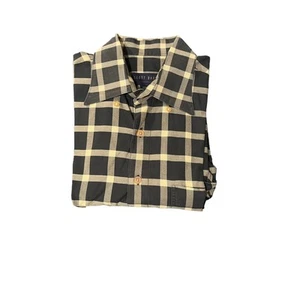 Scott Barber Black And Yellow Dress Shirt Size Medium - Picture 1 of 3