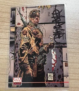 Tim Bradstreet signierte Topps Star Wars Galaxy Karte 1994 Serie 2 Kopfgeldjäger - Bild 1 von 1