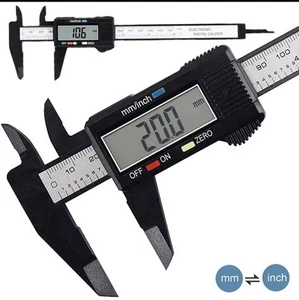 Pinza Digital 150mm 6 Pulgadas LCD Vernier Micrómetro Herramienta de Medición Acero Inoxidable - Imagen 1 de 11
