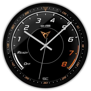 Orologio da parete Nero 30cm Silenzioso con Contagiri VZ Formentor Cupra Sport - Imagen 1 de 5