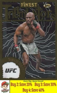 Kamaru Usman 2024 Topps Finest UFC #INT-12 Intimidators Atlanta Braves 008873 - Imagen 1 de 2