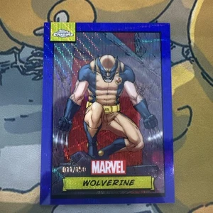2024 Topps Chrome Marvel Wolverine Blue Wave 011/150 - Picture 1 of 2