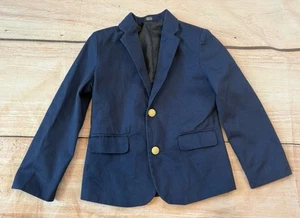 Izod Sport Coat Boys Size 5 Navy Blue Jacket Blazer Party Wedding Formal - Picture 1 of 4