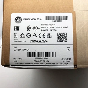 2713P-T7WD1 NEU AB versiegelt PanelView 5310 Grafikterminal 2713PT7WD1 US kostenlose Steuer - Bild 1 von 5