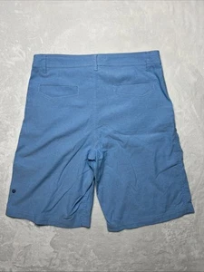 Lululemon Shorts Men’s 36 Kahuna Golf Athletic Stretch Performance 11” Blue - Picture 1 of 12