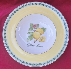 Villeroy Boch French Garden Fleurence 11 3/4" Pasta Bowl Citrus Limon - Picture 1 of 6
