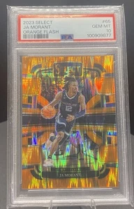 JA Morant 2023 Panini 65 Select - Orange Flash Memphis Grizzlies PSA 10 - Bild 1 von 2