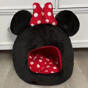 Disney Minnie Mouse Kuppel Haustierbett waschbar EINGESTELLT Neu ohne Etikett - Bild 1 von 10