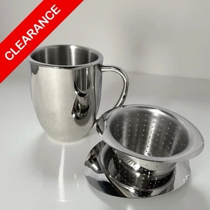 NEU Brew in Mug Tee-Ei, 18/8 Edelstahl, 4 Unzen Kapazität - Bild 1 von 2